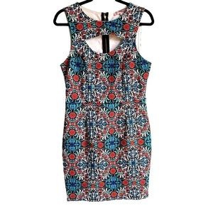 FOREVER 21 Cutout  Kaleidoscope Mini Dress Large